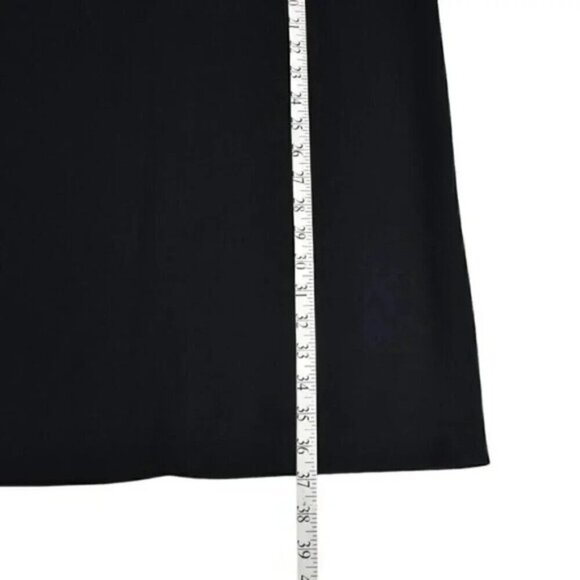 Vintage Jacob Maxi Navy Blue Pencil Skirt Side Slit Size 7/8 - Picture 9 of 9